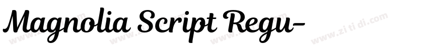 Magnolia Script Regu字体转换